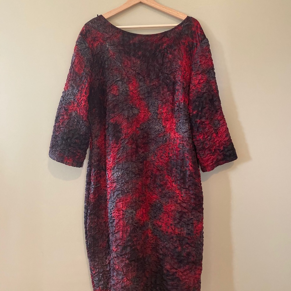 Frank Lyman Black/Red 3/4 Sleeve Dress